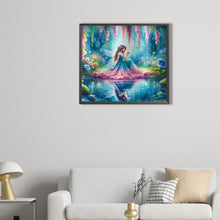 Load image into Gallery viewer, AB Diamond Painting - Full Round - Dreamy and peaceful elf girl (50*45CM)
