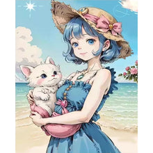 Load image into Gallery viewer, Diamond Painting - Full Round - girl (40*50CM)
