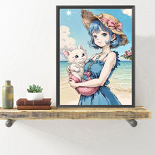 Load image into Gallery viewer, Diamond Painting - Full Round - girl (40*50CM)
