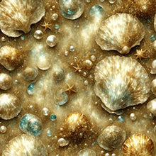 Load image into Gallery viewer, Diamond Painting - Full Round - Golden beach starfish shell (40*40CM)
