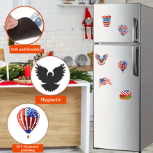 Load image into Gallery viewer, 6Pcs Independence Day Flag Tree Fridge Stickers Diamond Painting Fridge Magnet
