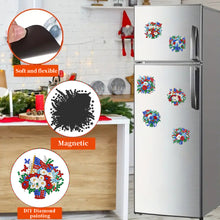 Load image into Gallery viewer, 6Pcs Independence Day Flag Tree Fridge Stickers Diamond Painting Fridge Magnet
