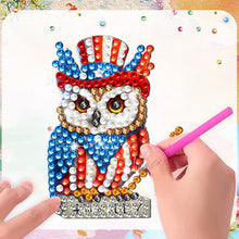 Load image into Gallery viewer, 6Pcs Independence Day Flag Tree Fridge Stickers Diamond Painting Fridge Magnet
