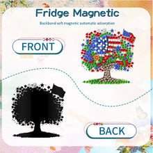Load image into Gallery viewer, 6Pcs Independence Day Flag Tree Fridge Stickers Diamond Painting Fridge Magnet
