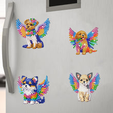 Load image into Gallery viewer, 6Pcs Acrylic Cartoon Animal Diamond Art Fridge Magnet Diamond Art Magnets Decals
