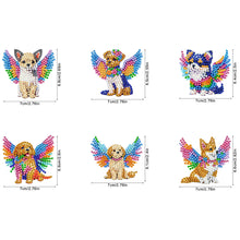 Load image into Gallery viewer, 6Pcs Acrylic Cartoon Animal Diamond Art Fridge Magnet Diamond Art Magnets Decals

