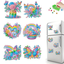 Load image into Gallery viewer, 6Pcs Acrylic Cartoon Animal Diamond Art Fridge Magnet Diamond Art Magnets Decals
