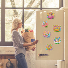 Load image into Gallery viewer, 6Pcs Acrylic Cartoon Animal Diamond Art Fridge Magnet Diamond Art Magnets Decals
