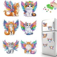Load image into Gallery viewer, 6Pcs Acrylic Cartoon Animal Diamond Art Fridge Magnet Diamond Art Magnets Decals
