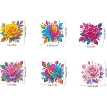 Load image into Gallery viewer, 6Pcs Acrylic Animal &amp; Flower Diamond Art Craft Wall Hooks Diamond Painting Hooks
