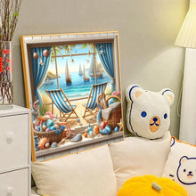 Load image into Gallery viewer, Diamond Painting - Full Round - Sea view outside the window in summer (40*40CM)
