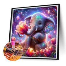 Load image into Gallery viewer, Diamond Painting - Full Round - Elephants and tulips (30*30CM)
