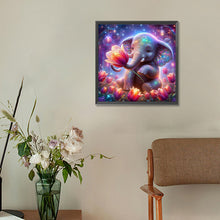 Load image into Gallery viewer, Diamond Painting - Full Round - Elephants and tulips (30*30CM)
