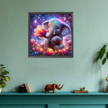 Load image into Gallery viewer, Diamond Painting - Full Round - Elephants and tulips (30*30CM)
