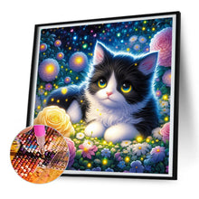 Load image into Gallery viewer, Diamond Painting - Full Round - Cats and fireflies (30*30CM)
