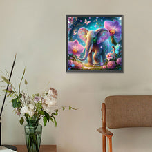 Load image into Gallery viewer, Diamond Painting - Full Round - elephant and flower (30*30CM)
