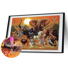 Load image into Gallery viewer, Diamond Painting - Full Round - tropical animals (60*40CM)
