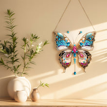 Load image into Gallery viewer, Double Sided Butterfly Diamond Painting Hanging Pendant DIY Diamond Art Pendant

