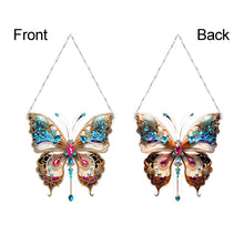 Load image into Gallery viewer, Double Sided Butterfly Diamond Painting Hanging Pendant DIY Diamond Art Pendant
