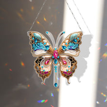 Load image into Gallery viewer, Double Sided Butterfly Diamond Painting Hanging Pendant DIY Diamond Art Pendant
