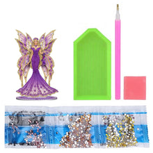 Load image into Gallery viewer, Double Sided Butterfly Girl 5D DIY Diamond Art Tabletop Decorations Winged Fairy
