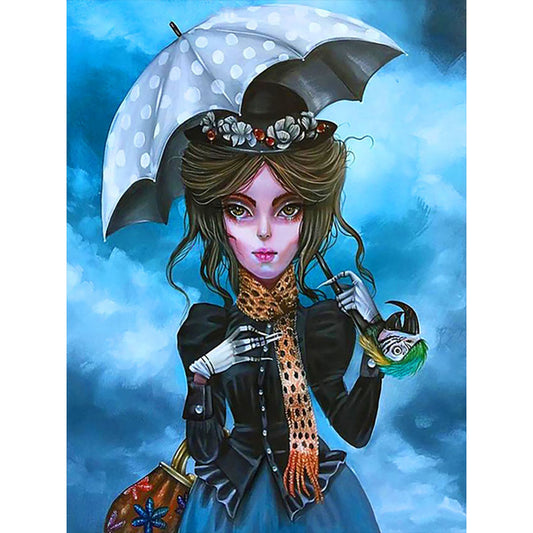 Diamond Painting - Full Round - Dark girl (30*40CM)