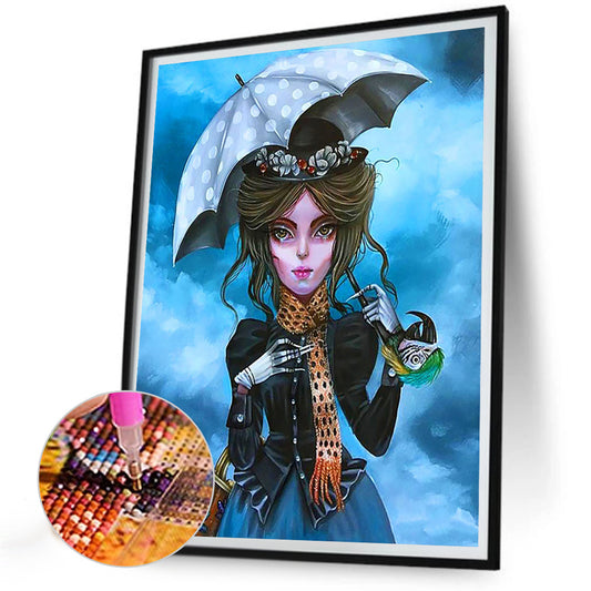 Diamond Painting - Full Round - Dark girl (30*40CM)