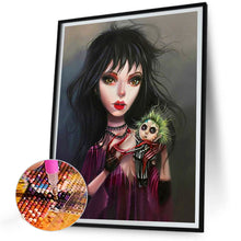 Load image into Gallery viewer, Diamond Painting - Full Round - Horror doll girl (30*40CM)
