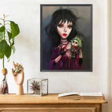 Load image into Gallery viewer, Diamond Painting - Full Round - Horror doll girl (30*40CM)
