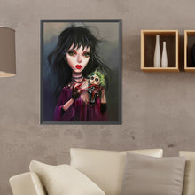Load image into Gallery viewer, Diamond Painting - Full Round - Horror doll girl (30*40CM)
