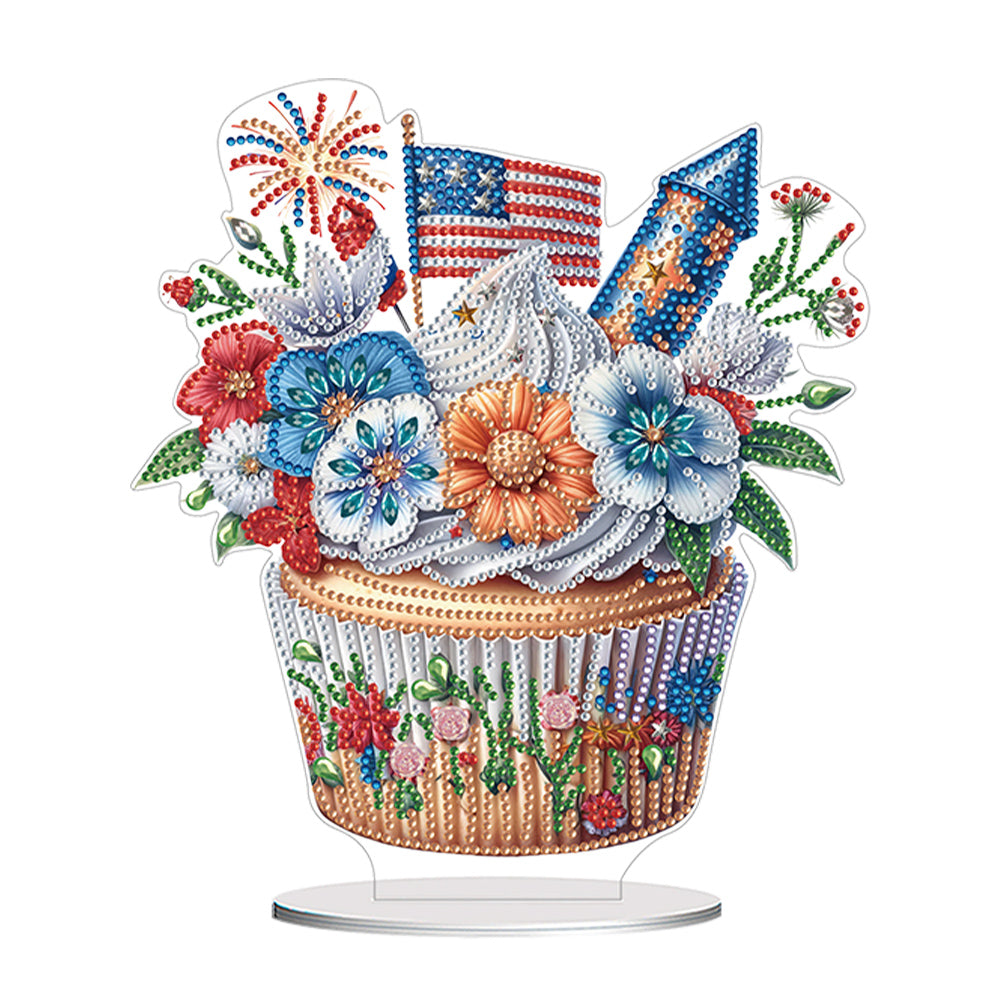 Double Side Special Shape Dessert Desktop Diamond Art Kits for Home Office Decor