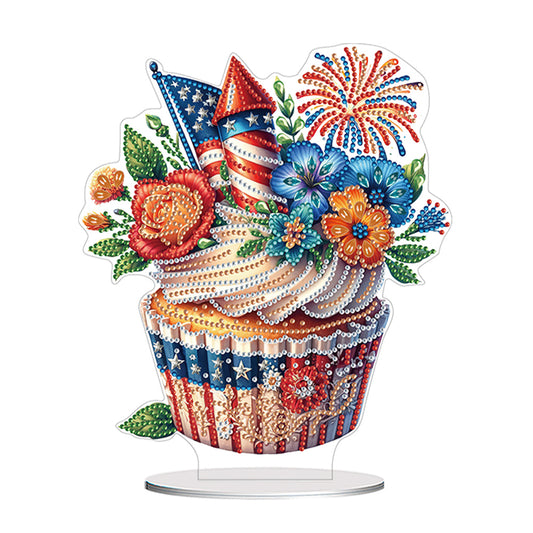 Double Side Special Shape Dessert Desktop Diamond Art Kits for Home Office Decor