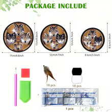 Load image into Gallery viewer, Wolf Feather Wind Chime 5D DIY Diamond Painting Dots Pendant for Home Wall Decor
