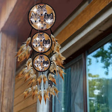 Load image into Gallery viewer, Wolf Feather Wind Chime 5D DIY Diamond Painting Dots Pendant for Home Wall Decor
