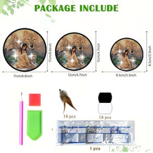 Load image into Gallery viewer, Wolf Feather Wind Chime 5D DIY Diamond Painting Dots Pendant for Home Wall Decor
