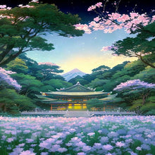Load image into Gallery viewer, AB Diamond Painting - Full Round - A hut in a sea of flowers (40*60CM)
