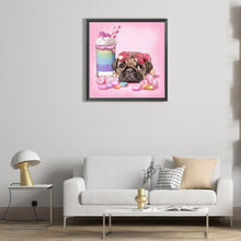 Load image into Gallery viewer, AB Diamond Painting - Full Round - pug and dessert (45*45CM)
