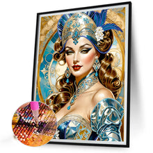 Load image into Gallery viewer, Diamond Painting - Partial Special Shaped - Lady (30*40CM)
