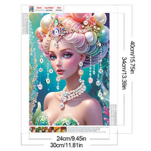 Load image into Gallery viewer, Diamond Painting - Partial Special Shaped - Lady (30*40CM)
