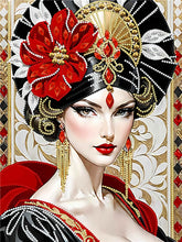 Load image into Gallery viewer, Diamond Painting - Partial Special Shaped - Lady (30*40CM)
