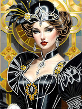 Load image into Gallery viewer, Diamond Painting - Partial Special Shaped - Lady (30*40CM)
