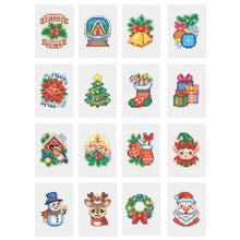 Load image into Gallery viewer, 16pcs Square Diamond Painting Set - Christmas atmosphere (14*18CM)
