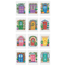 Load image into Gallery viewer, 6pcs Square Diamond Painting Set - Colorful gate garden (16*20CM)
