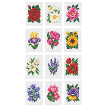 Load image into Gallery viewer, 6pcs Square Diamond Painting Set - Colorful flowers (14*18CM)
