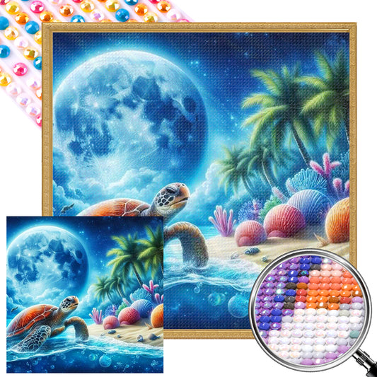 AB Diamond Painting - Full Round - Summer Beach¡¤Turtle (40*40CM)