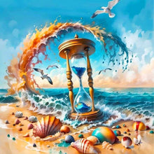 Load image into Gallery viewer, AB Diamond Painting - Full Round - Summer Beach¡¤Hourglass (40*40CM)
