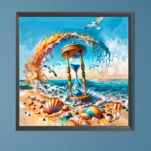 Load image into Gallery viewer, AB Diamond Painting - Full Round - Summer Beach¡¤Hourglass (40*40CM)
