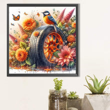 Load image into Gallery viewer, AB Diamond Painting - Full Round - Birds and flowers tires (40*40CM)
