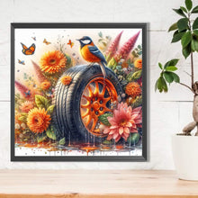 Load image into Gallery viewer, AB Diamond Painting - Full Round - Birds and flowers tires (40*40CM)

