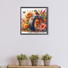 Load image into Gallery viewer, AB Diamond Painting - Full Round - Birds and flowers tires (40*40CM)
